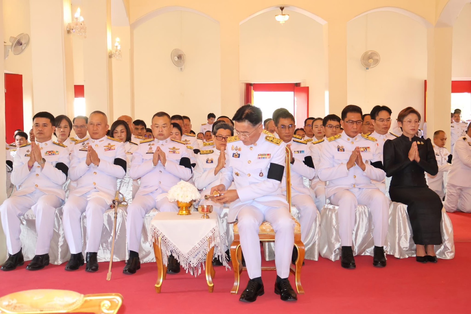 title - ส.ป.ก.ยโสธร ร่วมพิธีบำเพ็ญกุศล ในวาระครบ 100 วัน (สตมวาร) แห่งการสวรรคต เพื่ออุทิศถวายเป็นพระราชกุศล แด่สมเด็จพระนางเจ้าสิริกิติ์ พระบรมราชินีนาถ พระบรมราชชนนีพันปีหลวง